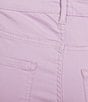 Code Bleu Plus Size MR Soho Mid-Rise Fray Cuff Hem Capri Jeans, Color:Orchid Bloom - Image 4