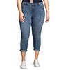 Color:Kate - Image 1 - Plus Size Rolled Cuff Weekend Jeans