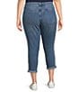 Code Bleu Plus Size Rolled Cuff Weekend Jeans, Color:Kate - Image 2