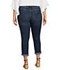 Color:Claudia - Image 2 - Plus Size Rolled Cuff Weekend Jeans