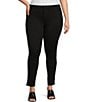 Code Bleu Plus Size Soho Skinny Jeans, Color:Black - Image 1