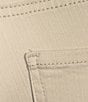 Color:Sand Dune - Image 4 - Plus Size Soho Stretch High-Rise Frayed Hem Slim Denim Capri Jeans