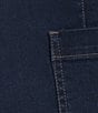 Color:Fiona Wash - Image 4 - Plus Size Stretch Denim Wide-Leg Cropped Jeans