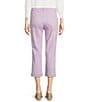 Code Bleu Soho Mid Rise 5 Pocket Stretch Capri Jeans, Color:Orchid Bloom - Image 2