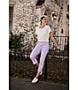 Code Bleu Soho Mid Rise 5 Pocket Stretch Capri Jeans, Color:Orchid Bloom - Image 5