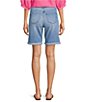 Code Bleu Soho Stretch Denim Mid Rise Cuffed Bermuda Shorts - Image 2