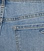 Code Bleu Soho Stretch Denim Mid Rise Embroidered Bermuda Shorts, Color:Glacier Wash - Image 4