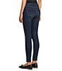 Code Bleu Soho Stretch Denim Mid Rise Skinny Leg Jeans, Color:Jade Wash - Image 4