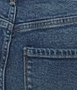 Code Bleu Stretch Denim High Rise Ankle Fray Hem Straight Leg Jeans, Color:Cedar Wash - Image 4