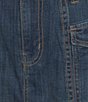 Code Bleu Stretch Denim Mid Rise Skort, Color:Phoenix Wash - Image 6