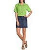 Code Bleu Stretch Denim Mid Rise Utility Skort - Image 3