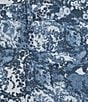 Code Bleu Stretch Denim Paisley Lace Soho High Rise Stacked Waist Double Button Bermuda Shorts, Color:Paisley Lace - Image 4