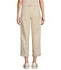 Color:Sand Dune - Image 2 - Tapered Leg Mid Rise Convertible Cargo Pants