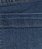 Color:Souline Wash - Image 4 - Weekend Utility Mid Rise Straight Leg Rolled Hem Denim Jeans