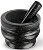 Cole & Mason Black Granite Mortar & Pestle 5#double; - Image 1