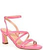 Color:Camelia Rose - Image 1 - Addie Leather Strappy Sandals