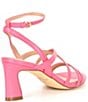 Color:Camelia Rose - Image 2 - Addie Leather Strappy Sandals