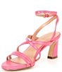 Color:Camelia Rose - Image 4 - Addie Leather Strappy Sandals