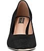 Cole Haan Blanche Suede Snip Toe Covered Block Heel Pumps - Image 5