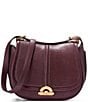 Cole Haan Celenea Saddle Convertible Crossbody Bag, Color:Black Garnet Lizard - Image 1