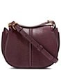 Cole Haan Celenea Saddle Convertible Crossbody Bag, Color:Black Garnet Lizard - Image 2