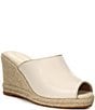 Color:Ivory - Image 1 - Cloudfeel Southcrest Espadrille Wedge Mules
