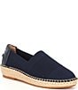 Color:Marine Blue - Image 1 - Cloudfeel Stretch Knit Espadrille Flats