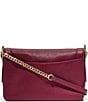 Cole Haan Daniella Leather Shoulder Bag, Color:Black Cherry - Image 2