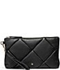 Color:Black - Image 1 - Essential Black Quilted Leather Clutch