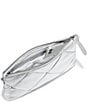 Color:Silver - Image 3 - Essential Silver Metallic Quilted Clutch