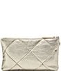 Color:Gold - Image 2 - Essential Quilted Metallic Gold Clutch