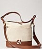 Color:Natural/British Tan - Image 5 - Essential Soft Bucket Bag