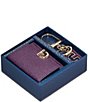 Color:Blackberry - Image 1 - Essential Wallet And Key Fob Gift Set