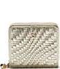 Color:Gold Woven - Image 1 - Essential Woven Zip Wallet