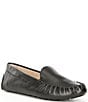 Color:Black - Image 1 - Evelyn Leather Driver Loafers