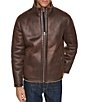 Cole Haan Faux Shearling Stand Collar Jacket - Image 4