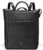 Color:Black Woven - Image 1 - Genevieve Weave Small Convertible Lux Backpack
