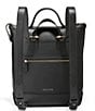 Color:Black Woven - Image 2 - Genevieve Weave Small Convertible Lux Backpack
