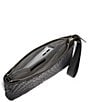 Color:Black Woven - Image 3 - Genevieve Woven Leather Crossbody Wristlet Bag