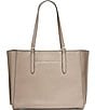 Color:Irish Coffee - Image 2 - Go To Leather Tote Bag