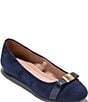 Cole Haan Go-to Tova Suede Bow Ballet Flats - Image 1