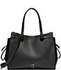 Color:Black - Image 1 - Grand Ambition Side-Cinch Satchel Bag