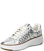 Color:Silver Woven - Image 4 - GrandPrø Topspin Woven Metallic Leather Platform Sneakers