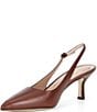 Cole Haan Hansell Leather Slingback Stack Heel Pumps - Image 4