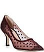 Cole Haan Hansell Mesh Polka Dot Pointed Toe Pumps - Image 1