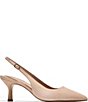 Cole Haan Hansell Suede Slingback Stack Heel Pumps - Image 2