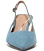 Cole Haan Hansell Suede Slingback Stack Heel Pumps - Image 5