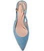 Cole Haan Hansell Suede Slingback Stack Heel Pumps - Image 6
