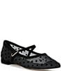 Cole Haan Harlan Polka Dot Mesh Mary Jane Ballet Flats - Image 1