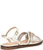 Color:Soft Gold/Silver - Image 2 - Jinty Knot Metallic Leather Sandals